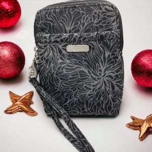 Baggallini RFID Handheld Bag – Stylish Security in Midnight Blossom